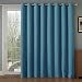 Rose Home Fashion RHF Blackout Thermal Insulated Curtain - Antique Bronze Grommet Top for Bedroom/Living Room(Turquoise-100 by 84 Inches)