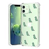 YESPURE Cute Phone Case for iPhone 12 Dinosaur Case for iPhone 12 Pro,Cartoon Dinosaur Design Soft TPU Bumper Protective Cover for Women Girls Boys Shockproof Phone Case 6.1 inch - Cute Dinosaur 04#