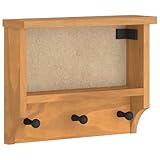 Materiale robusto di qualità per un uso duraturo. Il legno di pino massiccio con effetto legno di acacia garantisce un'elevata stabilità e bellezza naturale, che rende il tuo guardaroba da parete resistente e allo stesso tempo accattivante. Ideale come sistema di organizzazione salvaspazio.