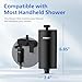 PHILIPS Shower Filter AWP1775BK/37, Water Softener for Hard Water, Shower Filtration with Double Mesh, Reducing Chlorine/Impurities/Rust Sediments for Handheld Showerhead, NSF Certified, Black