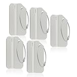 Aluminum Luggage Tag for Luggage Baggage Travel Identifier By Ovener (Silver 5 Pcs)