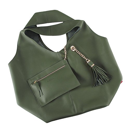 Image of BURGAN Magnus Hobo Bag | Handmade Genuine Suede and Vegan Faux Leather Handbags