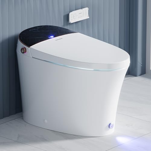 Casta Diva Smart Toilet with Tank, Foam Dispenser, Soft-Close Lid, Foot Kick & Off-seat Auto Flush,...