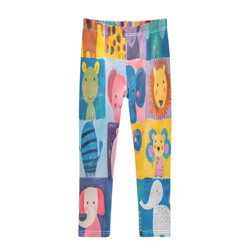 Toddler Girls Leggings Printed Yoga Pants Leggings Animals Children's Paintings for Kids