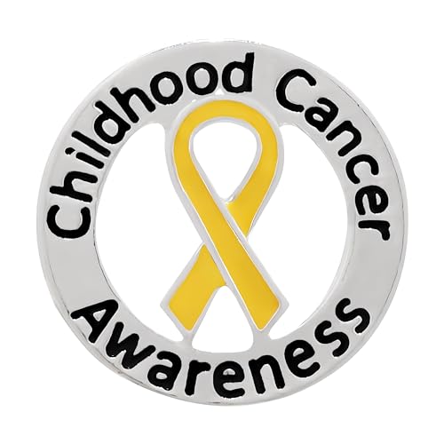 Childhood Cancer Awareness Wholesale Pack/Bulk Pins - Gold Ribbon/Butterfly Pins for Childhood Cancer Awareness - Perfect for Support Groups, Events, Gift-Giving and Fundraising