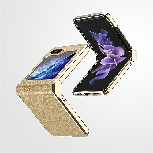Coque Samsung Z Flip 5 2023 protection intégrale antichoc étui rigide ultra mince or