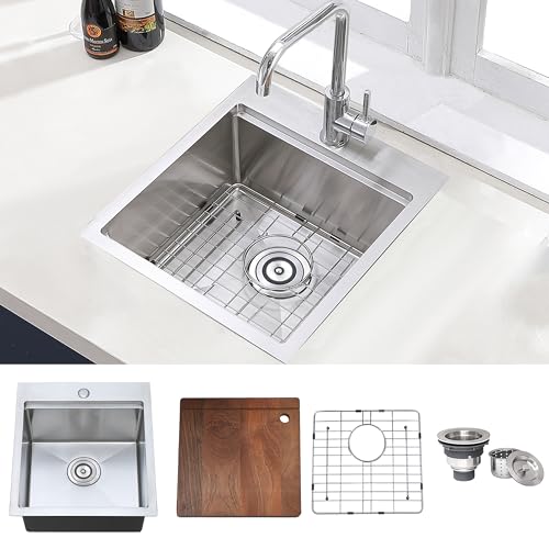 COMLLEN 17x19 Inch Drop in Bar Sink