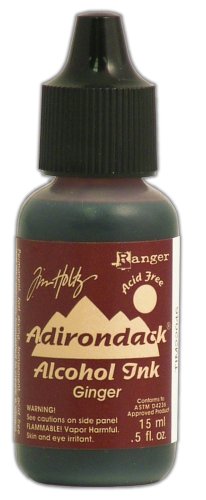 Tim Holtz-Ranger AAIS-22046 Ranger 1/2 Ounce Adirondack Alcohol Ink Singles, Ginger