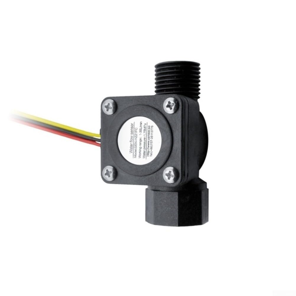 Débitmètre d'eau industriel en nylon avec turbine de 1 à 30 l/min, capteur de pression 1,75 MPa avec signal d'impulsion de sortie pour chauffe-eau et applications à vapeur