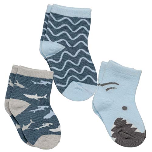 Stephen Josheph Baby Stephen Joseph Boxed Sock Set, Shark, One Size