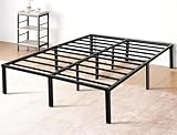 Hivento Estrutura de Cama Casal de Metal, Suporta até 400 kg, Estrutura Estável e Silenciosa, 34 cm de Altura Sob a Cama, 188×138×34 cm, Fácil de Montar, Móvel de Quarto que Economiza Espaço