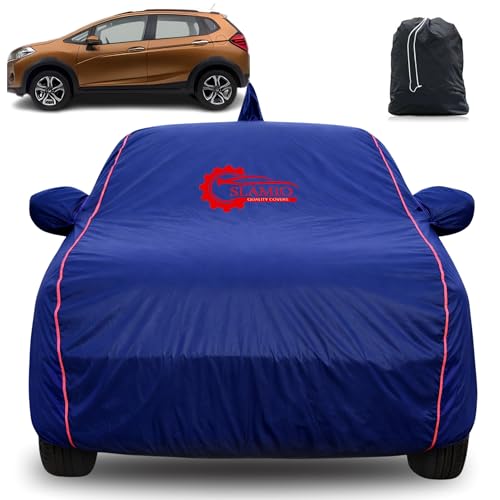 Image of 100% Waterproof Car Cover for Honda's WRV 2017-2021 | All-Weather, Dustproof & UV Protection | Heavy-Duty 3-Layer Fabric | Custom Fit with Mirror & Antenna Pocket | Navy Blue