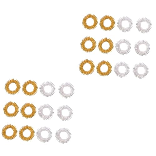 BCOATH 2sets Hand Massage Ring Acupressure Finger Rings for Concentration Sensory Toys for Teens 20pcs*2