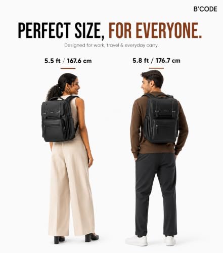 B'CODE 15.6" Laptop Backpack Black - Image 6