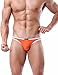 BRAVE PERSON Super soft nylon bikini men's underwear 1119 (L: 32'', Orange)