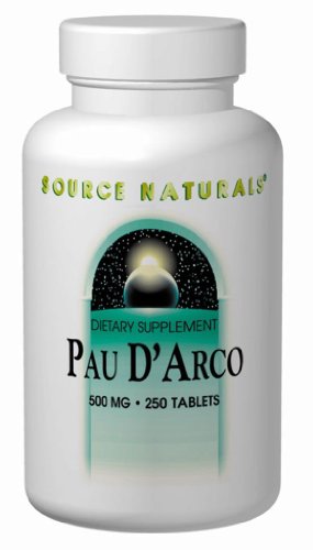 Source Naturals PAU D’Arco, 500mg, 100 Tablets(Pack of 2)