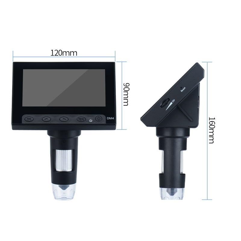 Microscope 1000X Electronic Digital Microscope 720P 4.3 Inch LCD Display Continuous Amplification