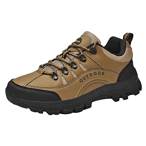 Botas de trekking para mujer, impermeables, zapatillas de montaña, antideslizantes, para mujer, anchas, para caminar, para exteriores, pies anchos, botas de senderismo, 011 Brown, 40 EU