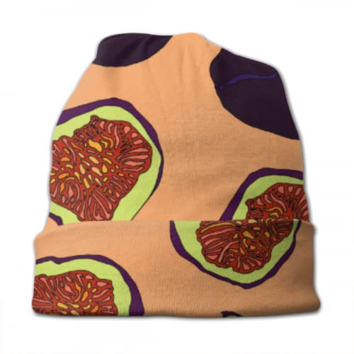 ALALAL-Art-Summer-Colorful-Fruit-Fig-Painting-Knit-Hat-Girl-Cap-Beanie-Hat-Knitting-Girls-Knit-Beanie-3D-Printed-Adult-Comfortbale-Soft