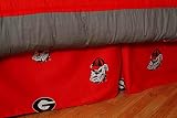 College Covers Everything Comfy Georgia Bulldogs Dust Ruffle Bed Skirt, King