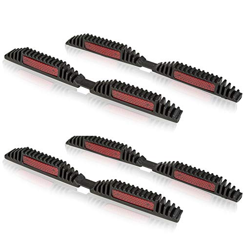 Smart Planet® Lot de 4 protections de portières de qualité supérieure pour portière de voiture – Protection contre les chocs à clipser – Avec réflecteurs pour 4 portes de voiture