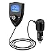 Produktbild ANFAHR Bluetooth FM Transmitter mit LED Display, integriertem Mikrofon und 2 Port USB Kfz Ladegerät f ür Musik Spielen und Hände frei Telefonieren Automatischer MP3-Player fahrzeugmontierter FM-Sender