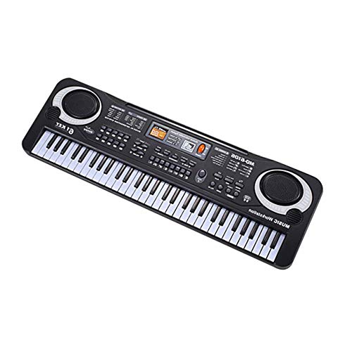 Elviray 61 Keys Electronic Music Keyboard Electric Organ With Microphone Children Musical Instrument Early Educational Tool For Kids