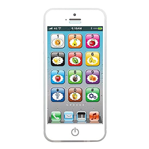 lefeindgdi Babyleksaker 6 till 12 12-18 månader, falska telefoner leksakstelefon för barn småbarn baby gåvor leksaker för 1-6 år gamla flickor pojkar födelsedagspresent spädbarn
