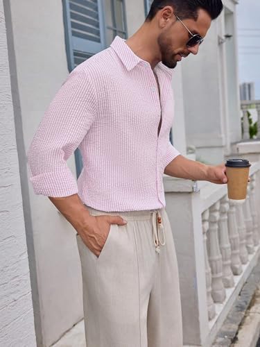 Image of Lymio Men Shirt || Striped Shirt for Man || Full Sleeve || Casual Style (Packs Also Available) (Crush-Lining-New)