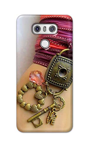 Image of Girl Hand with Keychain Hard Back Case Cover for LG G6, LG G6+, H870, H871, H872, H873, H870K, LS993, US997, VS988 Back Cover -(J5) VNS2228
