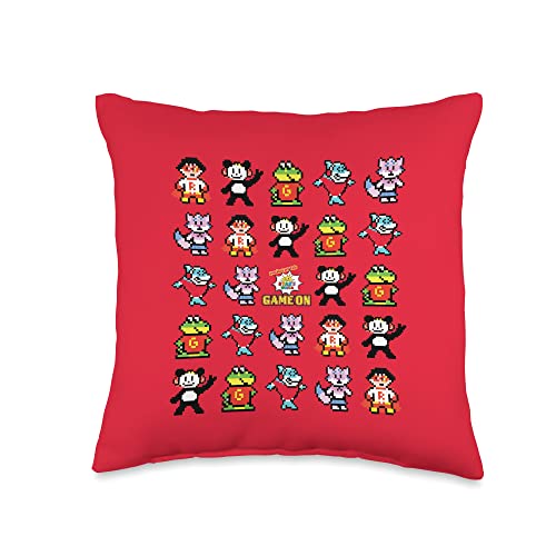 Ryan's World Game On 8-Bit Throw Pillow