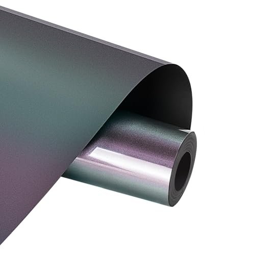 Image of HTVRONT Chameleon HTV Heat Transfer Vinyl - 12 inch x 8ft Bronze Turns Purple HTV for Shirts, Iron on Vinyl for All Cutting Machine - Easy to Cut & Weed for Heat Transfer Design