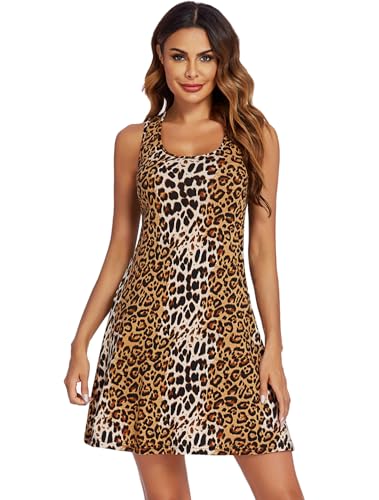 Image of Avidlove Sleepwear for Women Tank Nightgown Chemise Racerback Sleeveless Sleep Dress