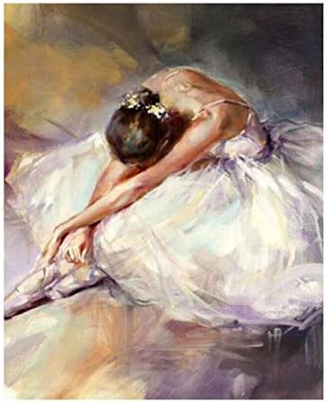 Diamond Embroidery Dancing Women DIY 5d Diamonds Painting Cross Stitch Ballerina Girl Mosaic Embroidered Pattern (40x50cm(15.7x19.68 inches))