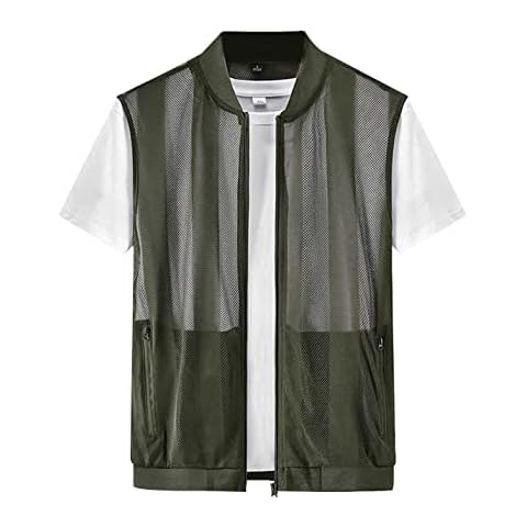 Sukany Men's Lightweight Breathable Fishing Vest Cover