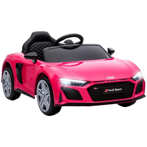 AIYAPLAY Coche Eléctrico para Niños Audi R8 Spyder 12V Litio USB Rosa