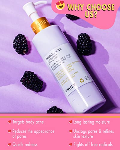 Truly Beauty Dragon Milk Anti-Blemish Body Lotion Body Acne Treatment- Our Best Lotion For Back Acne Treatment - Salicylic Acid Lotion To Help Treat Your Bacne! - 8 Oz #TOP2