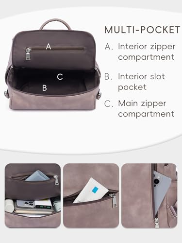 Image of CLUCI Womens Backpack Purse PU Leather Anti-theft Fashion Designer Travel Bag Ladies Shoulder Bags | Purse