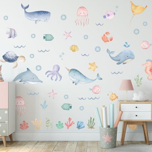 Vinilos Decorativos Animales Marinos Ocean Animal 2 Hojas miniatura 4