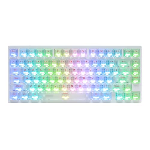 Image of IROK MG75MAX 81 Keys Wired Magnetic Switch Keyboard, 256KHZ Single Key Scan Rate, PCB Nano-Coating Waterproof, Hall Effect, 8KHZ /ARGB /CNC Aluminum Gaming Keyboard(White)