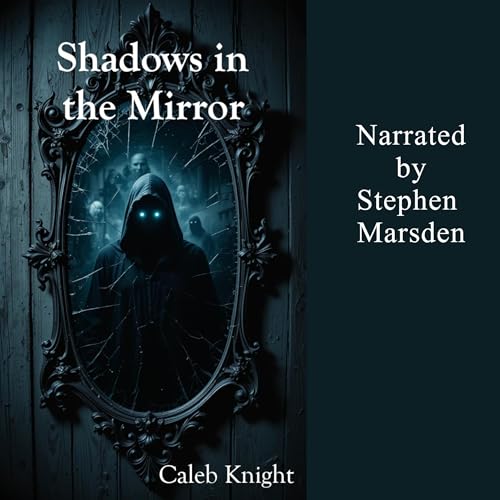 Diseño de la portada del título Shadows in the Mirror