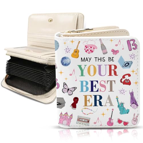 Image of Cute Wallet for Women, PU Leather Accordion Wallet, Zipper Coin Purse | Women's Cute Accordion Wallet, Credit Card Holder with 1 ID Window 14 Card Slots, Gift for Wife Daughter Ladies