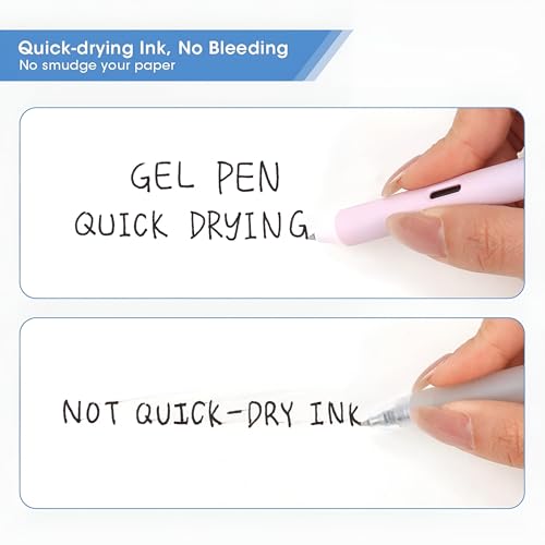 Bolígrafos Retráctiles de Tinta de Gel 0.5mm Negro 8 Unidades miniatura 4