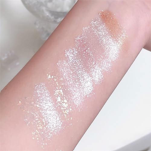 9 Colours Jutqut Glitter Eyeshadow Palette, Sparkling Eye Shadow Palette Shimmer, Cream Makeup Palette Silky Powder, Waterproof Eye Shadow High Pigmented Long Lasting for Women - Image 3