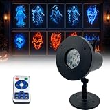 Halloween Skull Projector Dynamic Light 10 Unique HD Pattern...