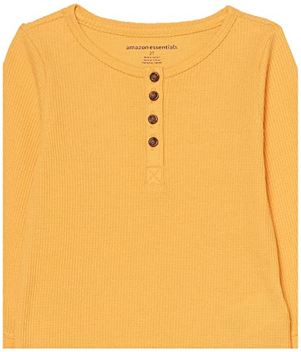Image of Amazon Essentials Girls and Toddlers' Long-Sleeve Cotton Thermal T-Shirt, Pack of 3