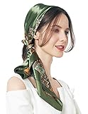 AQUENSO Women's Satin Silk Scarf for Hair Wrapping Sleeping Head Wrap, 35 Inch
