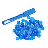 Pinguinkiste, magnetisch, mit 100 magnetischen Chips, Blau