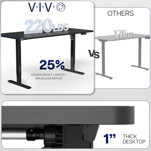 Electric standing desk walnut premium