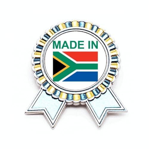 Broche Afrique du Sud Country Love en métal M pour sublimer vos vestes